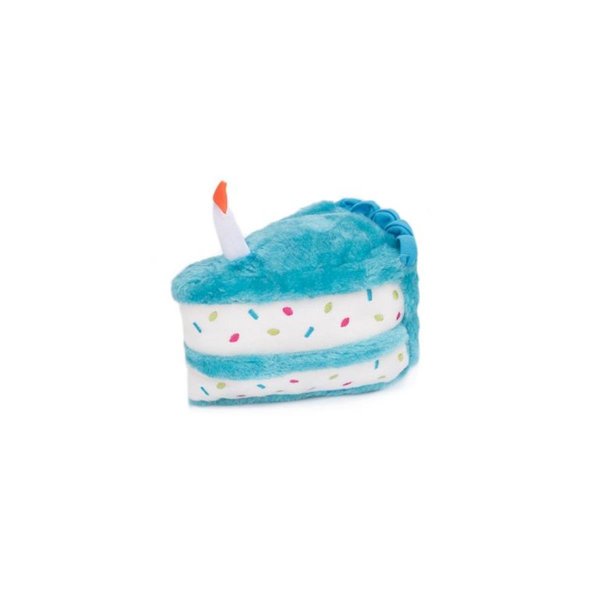 Zippy Paws Birthday Cake Dog ToyBlue 817012
